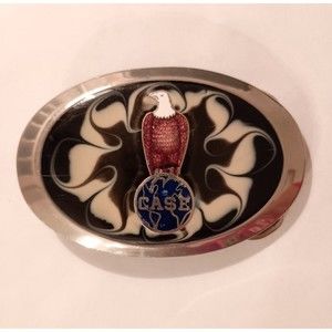 Case Belt Buckle Old Abe Bald Eagle & Globe Trademark Advertising